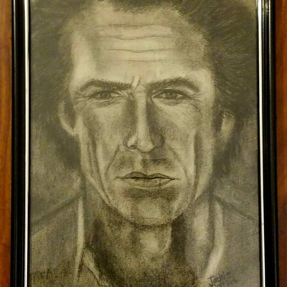 Clint Eastwood Portrait by Jackie Gottlieb